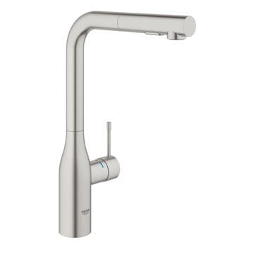 GROHE ESSENCE NEW dřezová baterie, s vytahovací sprškou, supersteel