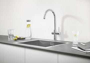 GROHE BLUE PROFESSIONAL dřezové elektronická baterie, s filtračním a chladícím zařízením, Bluetooth, napájení ze sítě, chrom 31323002 Obrázek - fotka