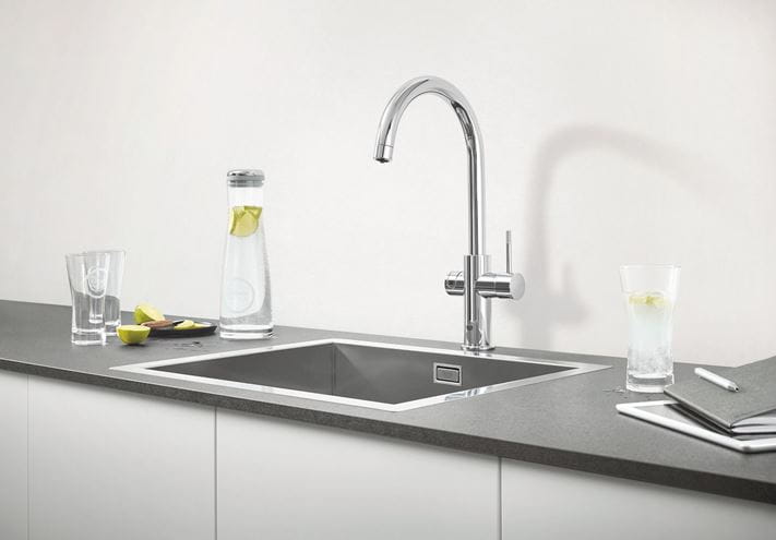 GROHE BLUE PROFESSIONAL dřezové elektronická baterie, s filtračním a chladícím zařízením, Bluetooth, napájení ze sítě, chrom 31323002 Obrázek - fotka