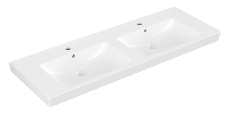 VILLEROY & BOCH SUBWAY 2.0 dvojumyvadlo 130 cm, se 2 otvory pro baterie a přepadem, alpská bílá 7175D001 Obrázek - Hlavní obrázek