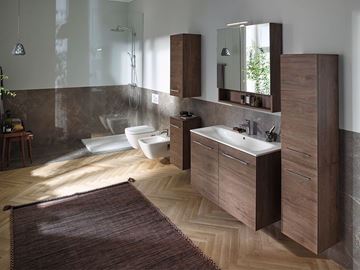 GEBERIT SELNOVA SQUARE zrcadlová skříňka 58,8x85x17,5 cm, dřevotříska, ořech hickory 501.266.00.1 Obrázek - fotka
