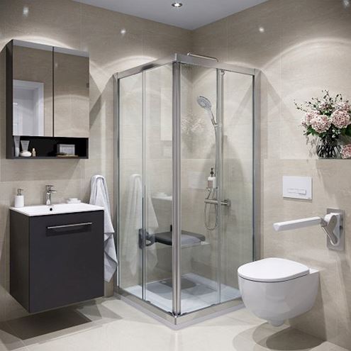 GEBERIT SELNOVA SQUARE zrcadlová skříňka 78,8x85x17,5 cm, dřevotříska, lávová/matný lak 501.269.00.1 Obrázek - fotka