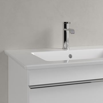 VILLEROY & BOCH VENTICELLO dvojumyvadlo 130 cm, se 2 otvory pro baterie a přepadem, alpská bílá 4111DL01 Obrázek - fotka