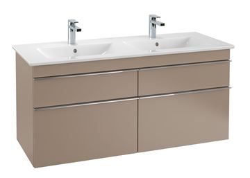 VILLEROY & BOCH VENTICELLO dvojumyvadlo 130 cm, se 2 otvory pro baterie a přepadem, alpská bílá 4111DL01 Obrázek - fotka
