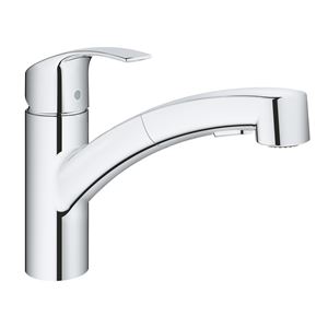 GROHE EUROSMART dřezová baterie, s vytahovací sprškou, chrom