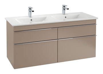VILLEROY & BOCH VERITY LINE dvojumyvadlo 130 cm, se 2 otvory pro baterie a přepadem, alpská bílá 4A11DL01 Obrázek - fotka