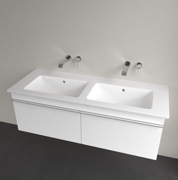 VILLEROY & BOCH VENTICELLO dvojumyvadlo 130 cm, s přepadem, alpská bílá 4111DJ01 Obrázek - fotka