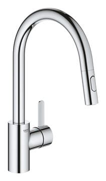 GROHE EUROSMART COSMOPOLITAN dřezová baterie, s vytahovací sprškou, chrom