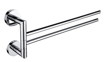 NIMCO UNIX držák ručníků 413 mm, dvojramenný, otočný, chrom