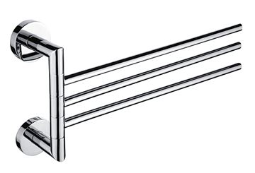 NIMCO UNIX držák ručníků 413 mm, trojramenný, otočný, chrom