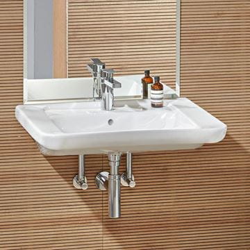 VILLEROY & BOCH VICARE bezbariérové umyvadlo 65 cm, s otvorem pro baterii a přepadem, alpská bílá 51786701 Obrázek - fotka
