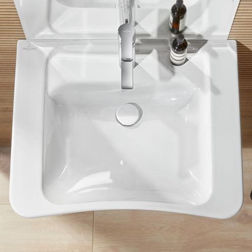 VILLEROY & BOCH VICARE bezbariérové umyvadlo 65 cm, s otvorem pro baterii a přepadem, alpská bílá 51786701 Obrázek - fotka