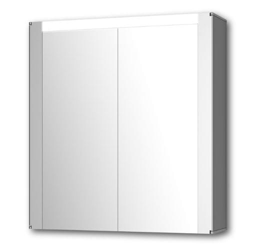 JOKEY TROMSÖ zrcadlová skříňka 63x68,5 cm, osvětlení, s vypínačem a el. zásuvkou, MDF/dřevo, aluminium 112112020-0140 Obrázek - Hlavní obrázek