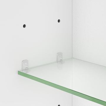 JOKEY CENTO 50 LS zrcadlová skříňka 50x65x14 cm, osvětlení, s vypínačem a el. zásuvkou, MDF/dřevo, aluminium/bílá 114311020-0140 Obrázek - fotka