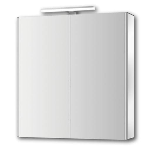 JOKEY DEKOR ALU LED zrcadlová skříňka 65,4x71,3x20,6 cm, osvětlení, s vypínačem a el. zásuvkou, hliník, zrcadlo 124512020-0122 Obrázek - Hlavní obrázek