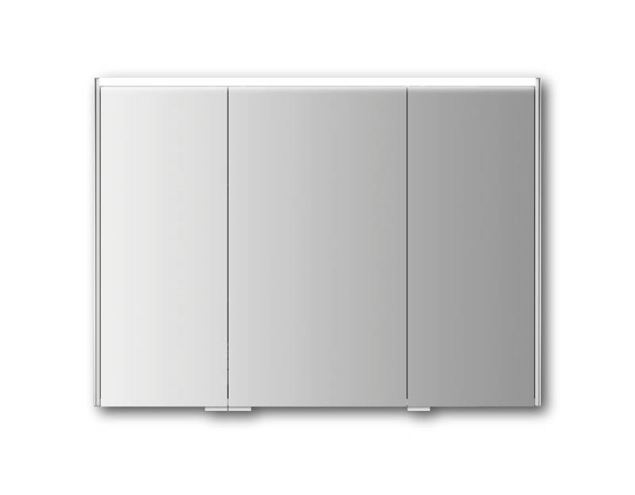 JOKEY DEKOR ALU III-HL LED zrcadlová skříňka 100x73,5x16,6 cm, osvětlení, s vypínačem a el. zásuvkou, hliník, aluminium 124513120-0122 Obrázek - fotka