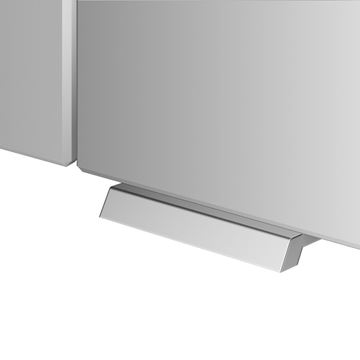 JOKEY XANTO LINE LED zrcadlová skříňka 62,9x66,2x15 cm, osvětlení, s vypínačem a el. zásuvkou, MDF/dřevo, bílá 111312520-0110 Obrázek - fotka