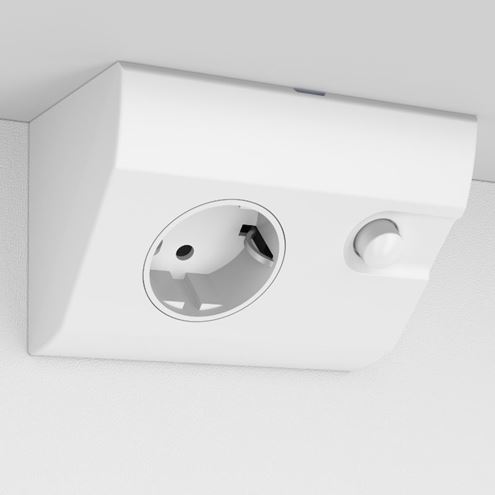 JOKEY XANTO LINE LED zrcadlová skříňka 62,9x66,2x15 cm, osvětlení, s vypínačem a el. zásuvkou, MDF/dřevo, bílá 111312520-0110 Obrázek - fotka
