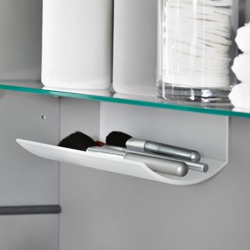 VILLEROY & BOCH VERITY LINE zrcadlová skříňka 130x75x17,3 cm, osvětlení, se zvětšovacím zrcátkem, vypínačem a el. zásuvkou, hliník, stříbrná B307F300 Obrázek - fotka