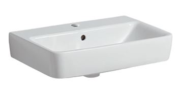 GEBERIT SELNOVA COMPACT umyvadlo 55 cm, s otvorem pro baterii a přepadem