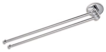NOVASERVIS METALIA 1 držák ručníků 413 mm, dvojramenný, otočný, chrom