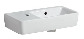 GEBERIT SELNOVA COMPACT umývátko 50 cm, s otvorem pro baterii vlevo a přepadem
