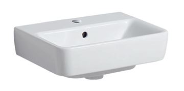 GEBERIT SELNOVA COMPACT umývátko 45 cm, s otvorem pro baterii a přepadem