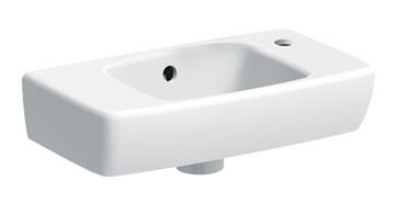 GEBERIT SELNOVA COMPACT umývátko 45 cm, s otvorem pro baterii vpravo a přepadem