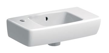 GEBERIT SELNOVA COMPACT umývátko 45 cm, s otvorem pro baterii vlevo a přepadem