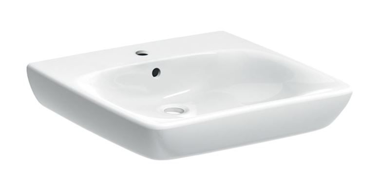 GEBERIT SELNOVA COMFORT bezbariérové umyvadlo 65 cm, s otvorem pro baterii a přepadem 501.463.00.7 Obrázek - Hlavní obrázek