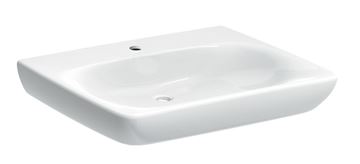 GEBERIT SELNOVA COMFORT bezbariérové umyvadlo 65 cm, s otvorem pro baterii, bez přepadu