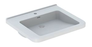 GEBERIT SELNOVA COMFORT SQUARE bezbariérové umyvadlo 55 cm, s otvorem pro baterii a přepadem