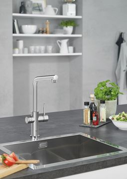 GROHE RED DUO dřezová elektronická baterie, s ohřevem, velikost L, GROHE ChildLock, napájení ze sítě, chrom 30325001 Obrázek - fotka