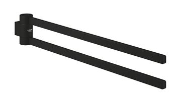 GROHE SELECTION držák ručníků 441 mm, dvojramenný, phantom black