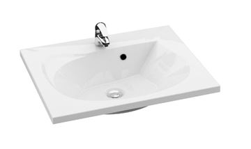 RAVAK ROSA II 600 umyvadlo 60 cm, s otvorem pro baterii a přepadem, litý mramor