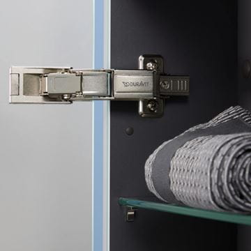 DURAVIT DURASTYLE BASIC zrcadlová skříňka 60x70x14,8 cm, osvětlení, s vypínačem a el. zásuvkou, panty vlevo, matná bílá N17920L00000000 Obrázek - fotka