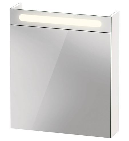 DURAVIT DURASTYLE BASIC zrcadlová skříňka 60x70x14,8 cm, osvětlení, s vypínačem a el. zásuvkou, panty vpravo, matná bílá N17920R00000000 Obrázek - Hlavní obrázek