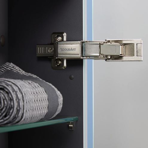 DURAVIT DURASTYLE BASIC zrcadlová skříňka 60x70x14,8 cm, osvětlení, s vypínačem a el. zásuvkou, panty vpravo, matná bílá N17920R00000000 Obrázek - fotka