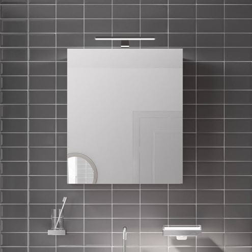 EMCO MEE zrcadlová skříňka 60x74,6x15,3 cm, osvětlení, s vypínačem a el. zásuvkou, hliník, stříbrná 949805049 Obrázek - fotka
