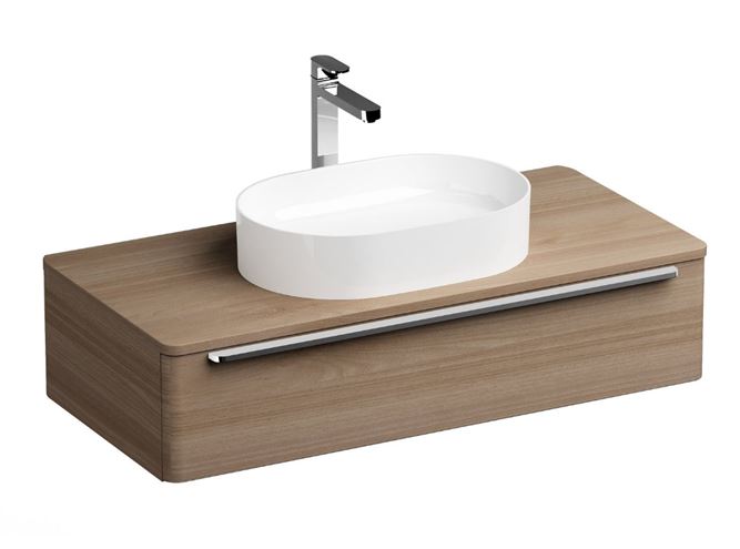RAVAK CERAMIC 550 SLIM O umyvadlo na desku 55 cm, bez přepadu XJX01155001 Obrázek - fotka