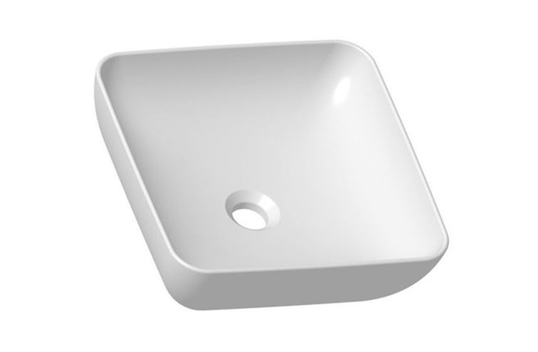 RAVAK UNI 380 S SLIM umyvadlo na desku 38 cm, bez přepadu XJX01138001 Obrázek - Hlavní obrázek