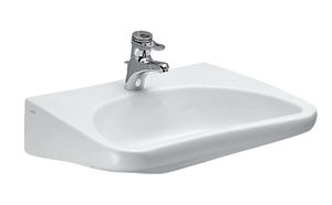 LAUFEN REHAB bezbariérové umyvadlo 66 cm, s otvorem pro baterii, bez přepadu