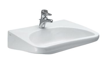 LAUFEN REHAB bezbariérové umyvadlo 66 cm, s otvorem pro baterii, bez přepadu