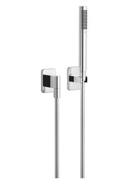DORNBRACHT LULU sprchová souprava 3-dílná, ruční sprcha 231 mm, hadice, držák, chrom