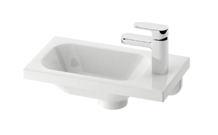 RAVAK CHROME umývátko 40 cm, s otvorem pro baterii vpravo, bez přepadu, litý mramor XJGP1100000 Obrázek - Hlavní obrázek
