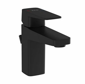 VITRA ROOT SQUARE umyvadlová stojánková baterie, s odtokovou soupravou, matná černá