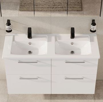 VITRA ROOT SQUARE umyvadlová stojánková baterie, matná černá A4273236EXP Obrázek - fotka