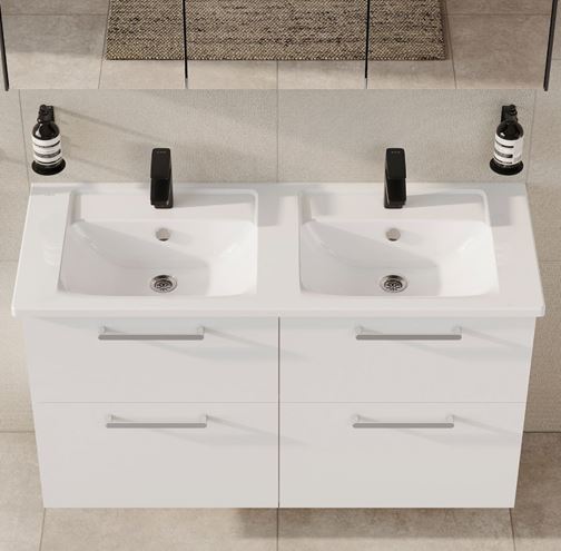 VITRA ROOT SQUARE umyvadlová stojánková baterie, matná černá A4273236EXP Obrázek - fotka