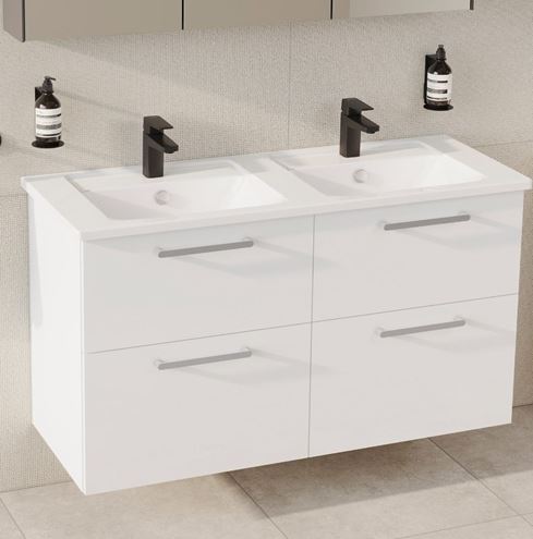 VITRA ROOT SQUARE umyvadlová stojánková baterie, matná černá A4273236EXP Obrázek - fotka