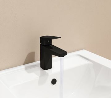 VITRA ROOT SQUARE umyvadlová stojánková baterie, matná černá A4273236EXP Obrázek - fotka